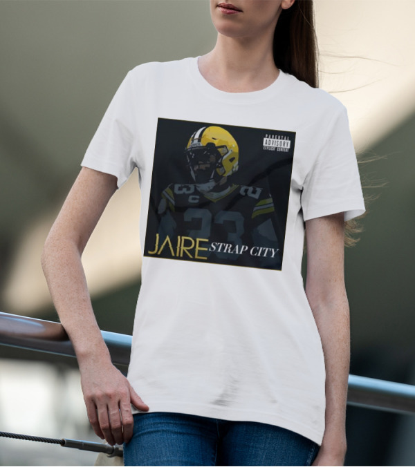 Jaire Strap City Parental Advisory Number 23 Football Helmet T-Shirt