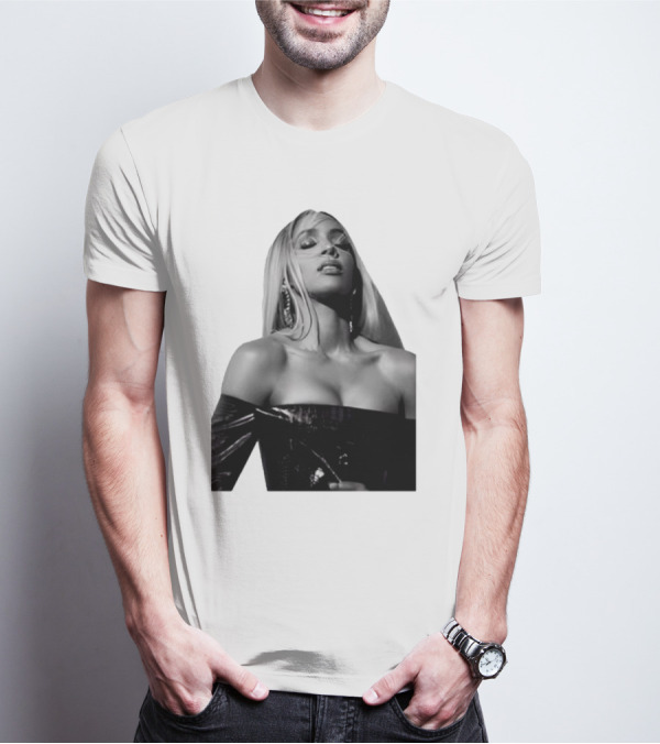 Kelly Rowland Krew Iconic Black And White Fashion Pose T-Shirt