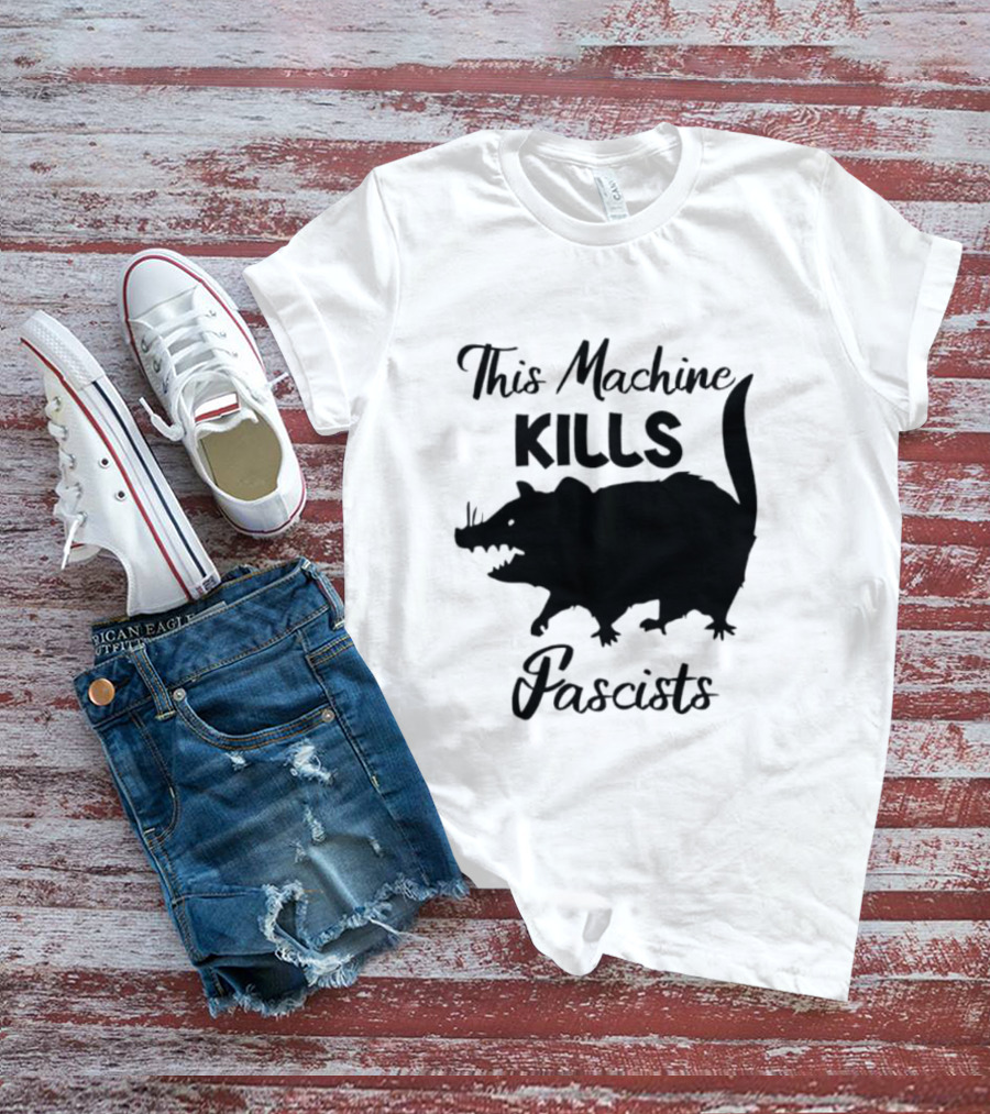 This Machine Kills Fascists Rat T-Shirt