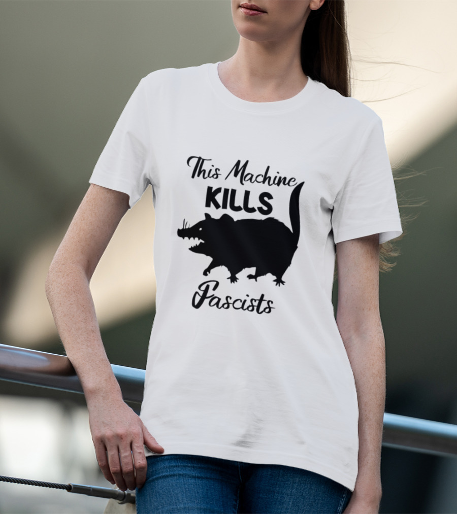 This Machine Kills Fascists Rat T-Shirt