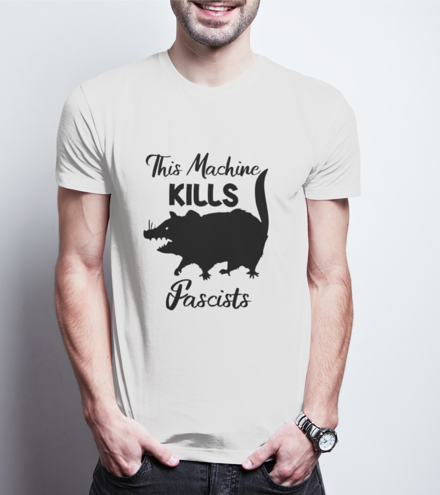 This Machine Kills Fascists Rat T-Shirt