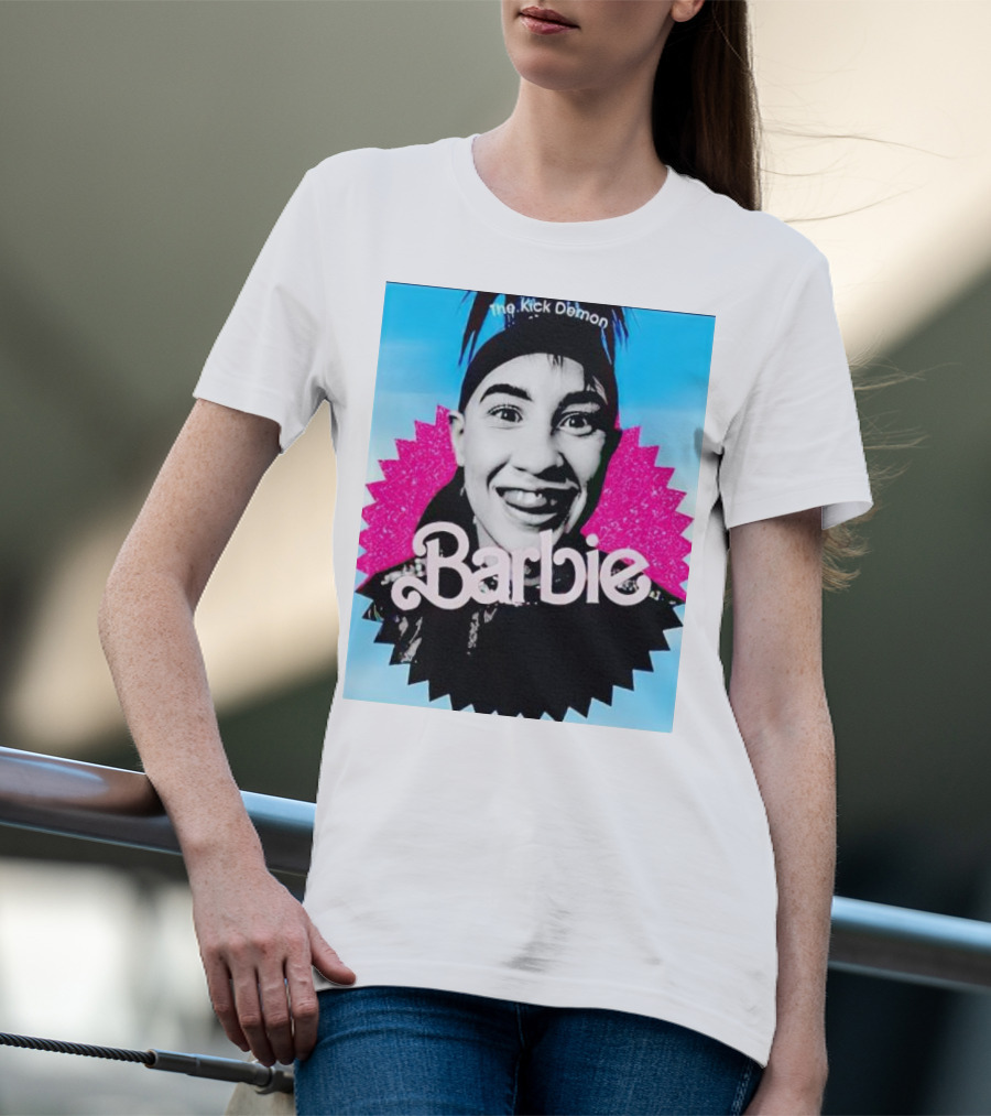 The Kick Demon Barbie Iconic Bold Face T-Shirt