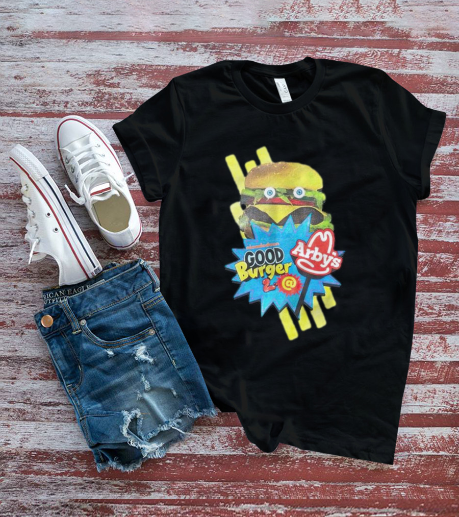 Nickelodeon Good Burger 2 Arby’s Crossover Promo Burger Character T-Shirt