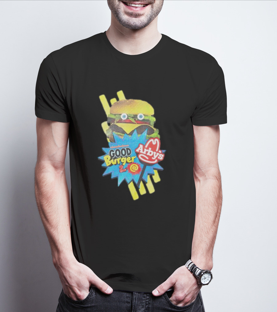 Nickelodeon Good Burger 2 Arby’s Crossover Promo Burger Character T-Shirt