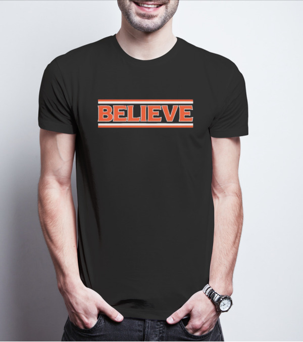 Cleveland Football Believe Browns Team Spirit T-Shirt