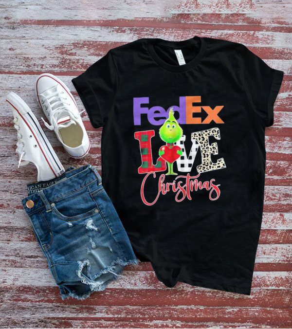 FedEx Grinch Love Christmas T-Shirt