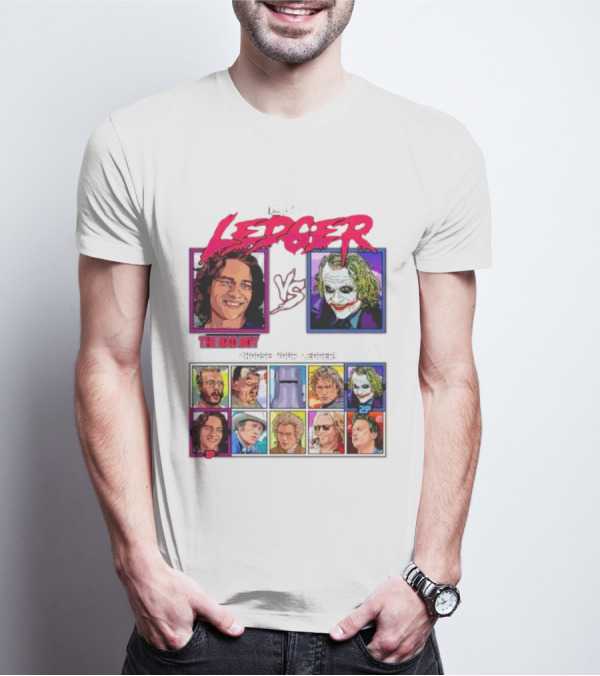 Heat 1 Ledger The Bad Boy Vs The Joker Choose Your Ledger T-Shirt