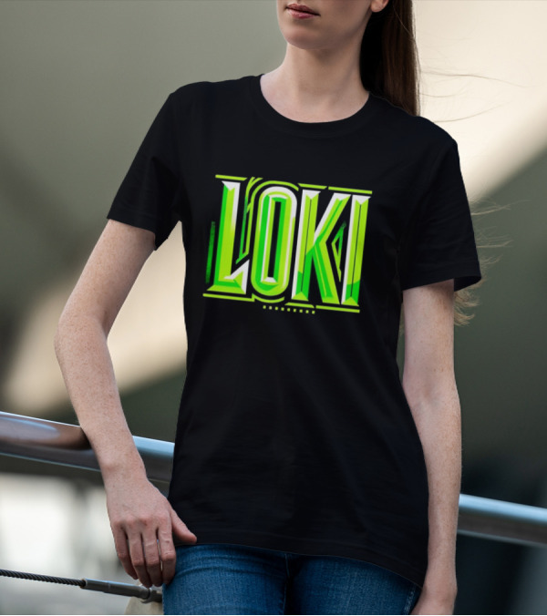 Loki Marvel Series Green Gradient T-Shirt