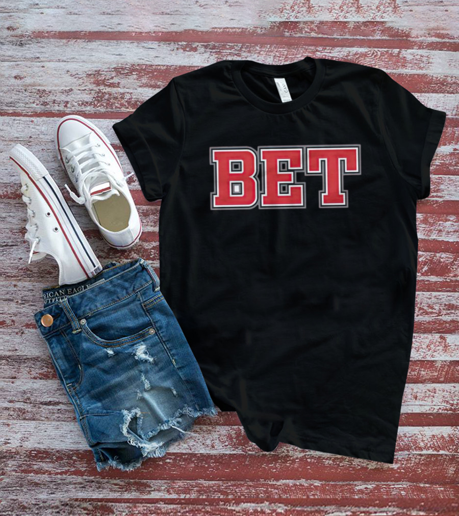 Ohio BET Font Red Letters T-Shirt