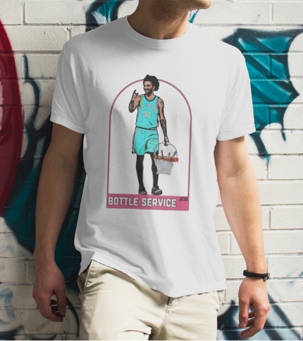 BOTTLE SERVICE JC30 Vintage Basketball Player Arch T-Shirt