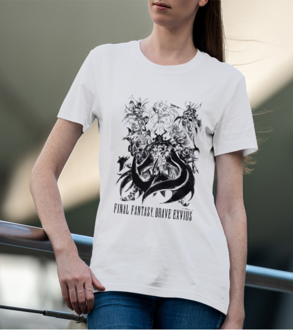 Final Fantasy Brave Exvius Fantasy Characters Artwork Collection T-Shirt
