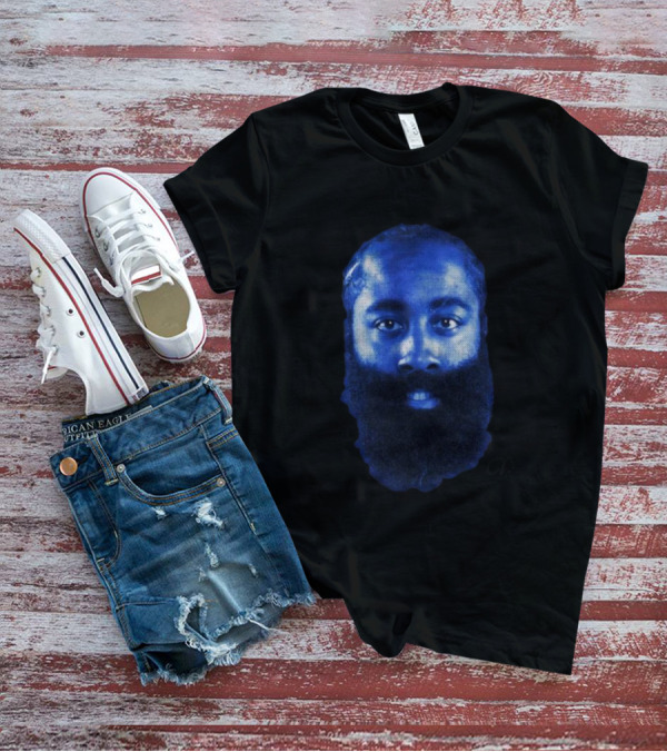 Harden Big Head Blue Halftone T-Shirt