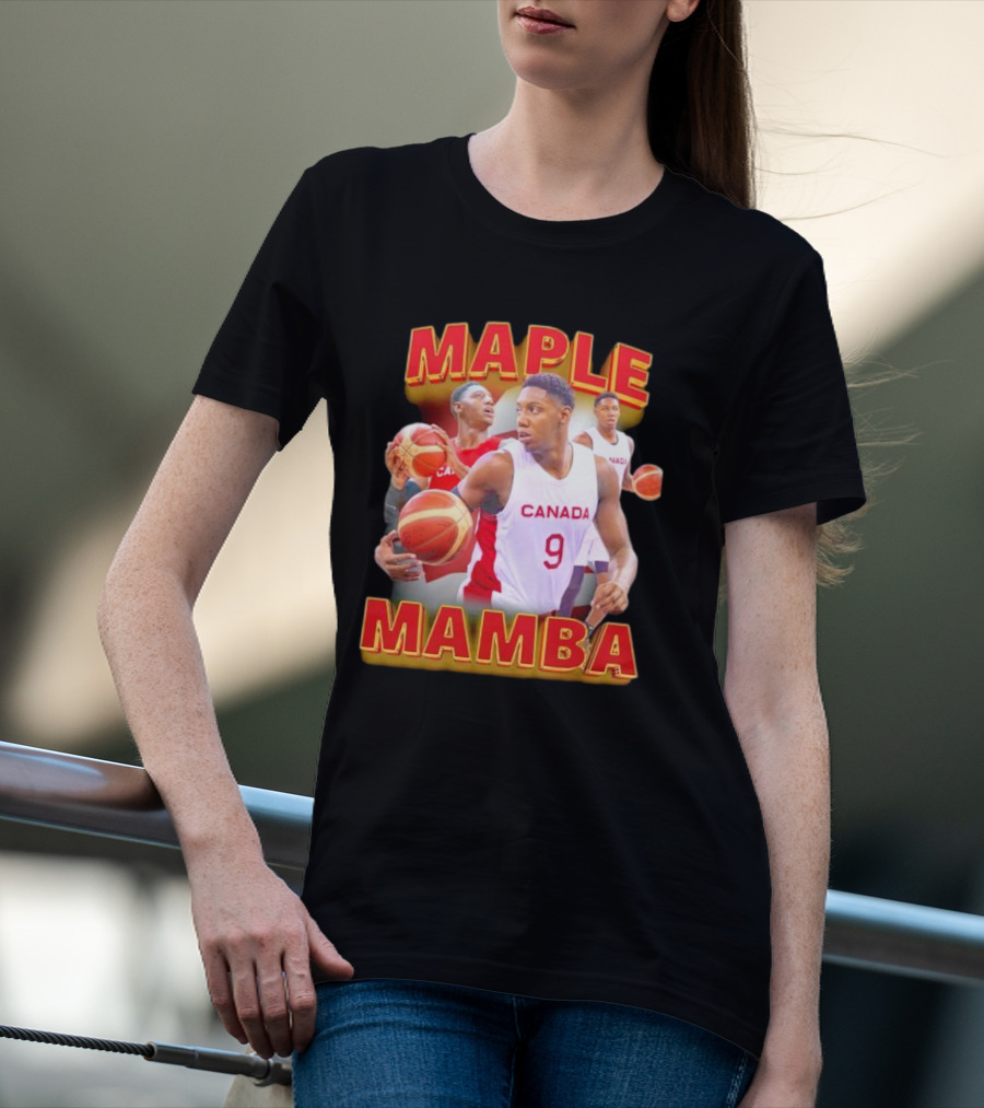 Maple Mamba Canada Basketball Player Number 9 T-Shirt