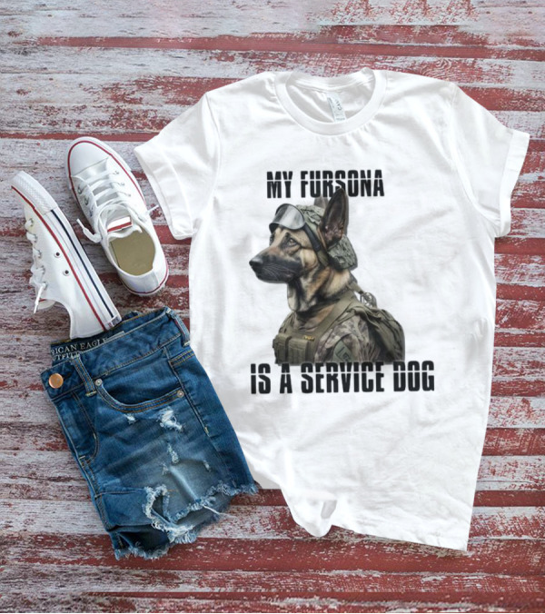 My Fursona Is A Service Dog In Tactical Gear T-Shirt