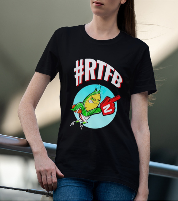 RTFB Nebraska Cobby Corn Football T-Shirt