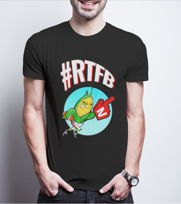 RTFB Nebraska Cobby Corn Football T-Shirt