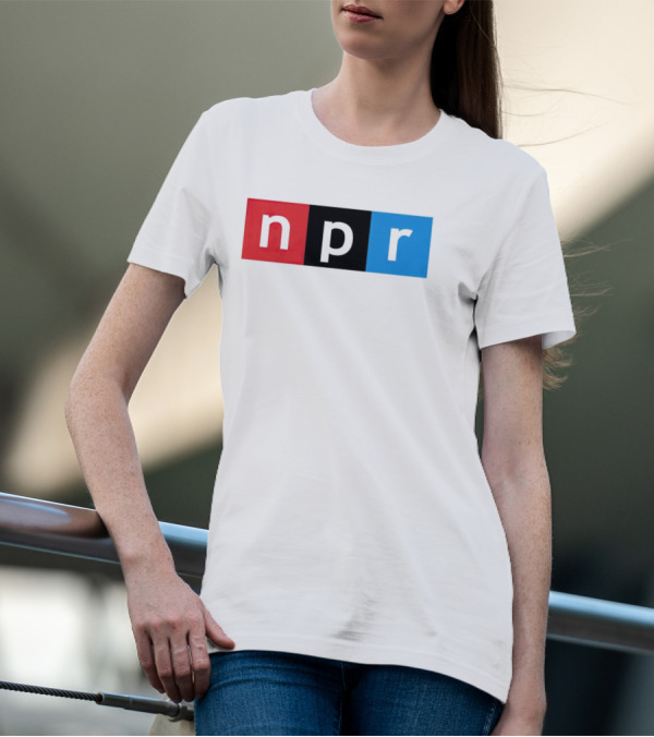 NPR Red Black Blue Iconic Logo Squares T-Shirt