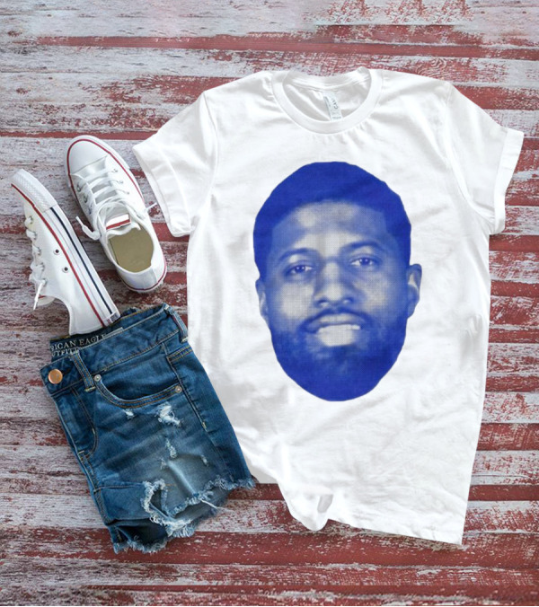 Paul George Blue Halftone Face T-Shirt