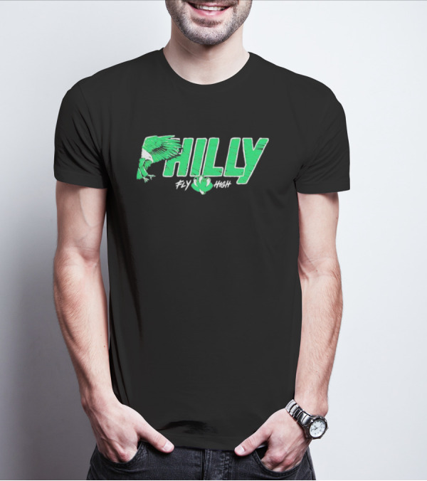Philadelphia Eagles Philly Fly High Football T-Shirt