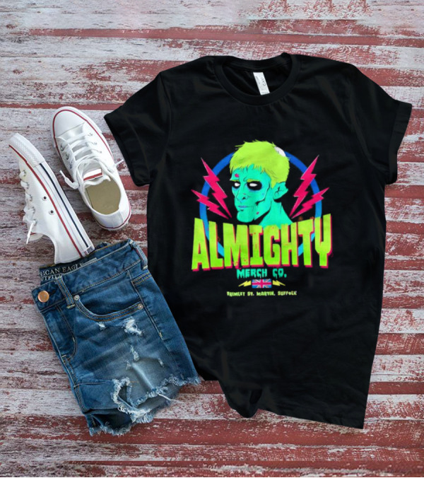 Almighty Merch Co. Frankenstein Illustration Trimley St. Martin Suffolk T-Shirt