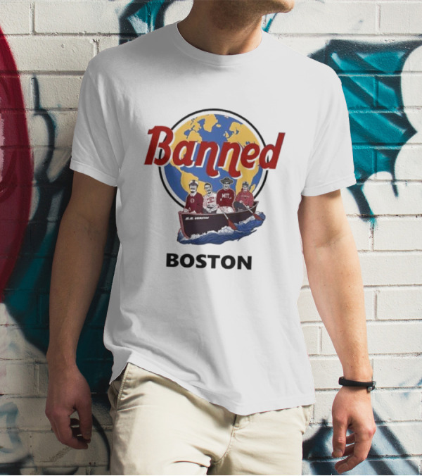 Banned Boston World Traveler Silhouette Adventure T-Shirt