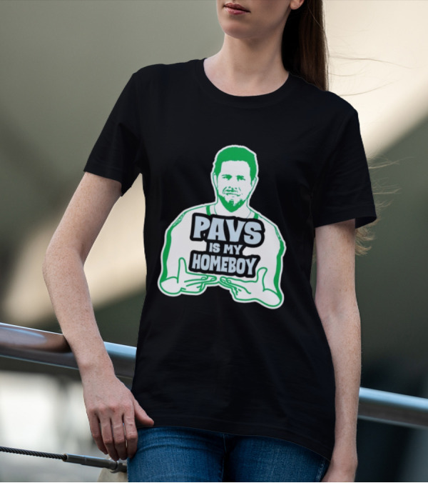Dallas Stars Pavs Is My Homeboy Green And White T-Shirt