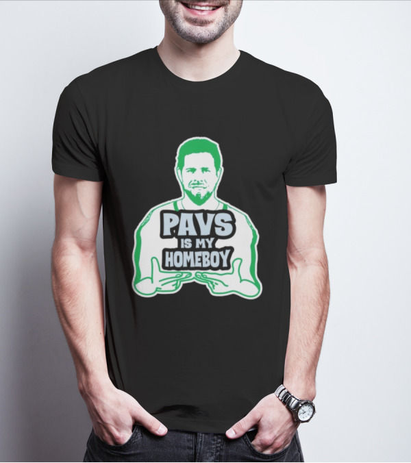 Dallas Stars Pavs Is My Homeboy Green And White T-Shirt