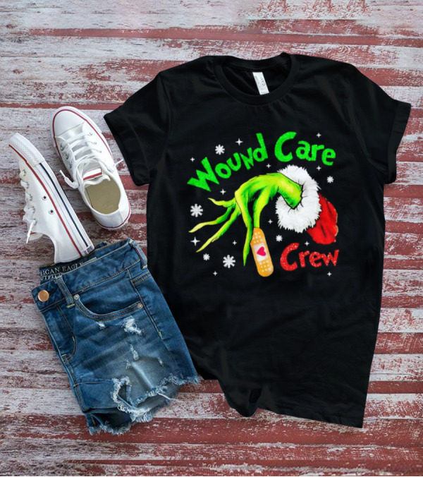 Wound Care Crew Grinch Hand Merry Christmas T-Shirt