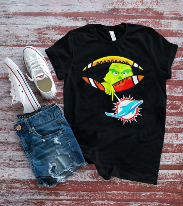 Miami Dolphins Grinch Football Fan Zipper T-Shirt