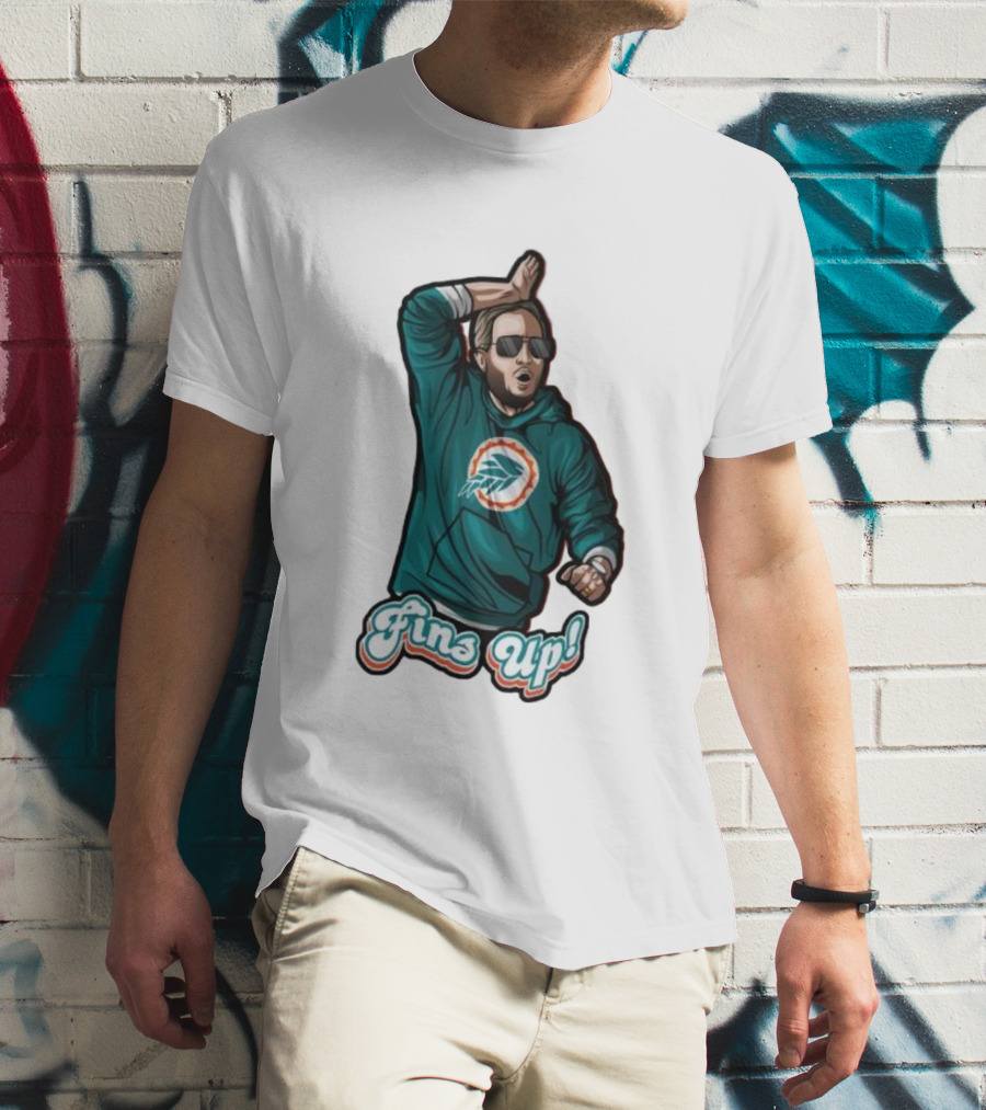 Mike McDaniel Fins Up Miami Dolphins Coach Motivation T-Shirt