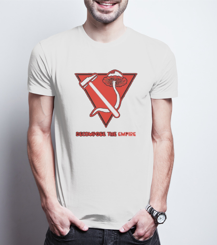 Decompose The Empire Mushroom Hammer Triangle T-Shirt