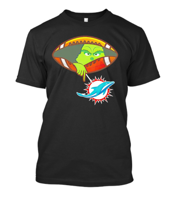 Grinch Ew Miami Dolphins Football T-Shirt