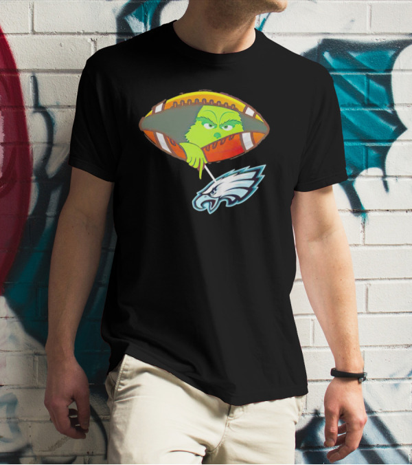 Grinch Ew Philadelphia Eagles Football T-Shirt