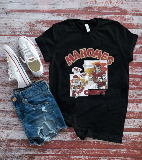 Kansas City Chiefs POW Mahomes Comic Book Whose Kingdom My Kingdom T-Shirt