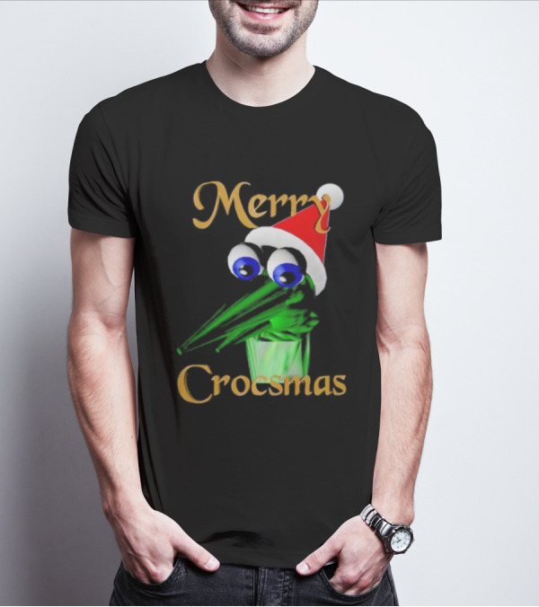 Merry Crocsmash Kekcroc Christmas Santa Hat T-Shirt