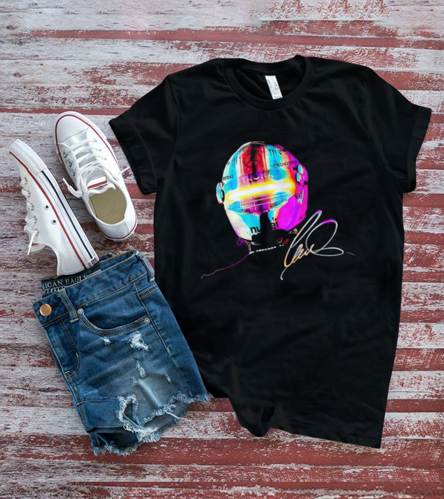 Lewis Hamilton Rainbow Signature Helmet T-Shirt