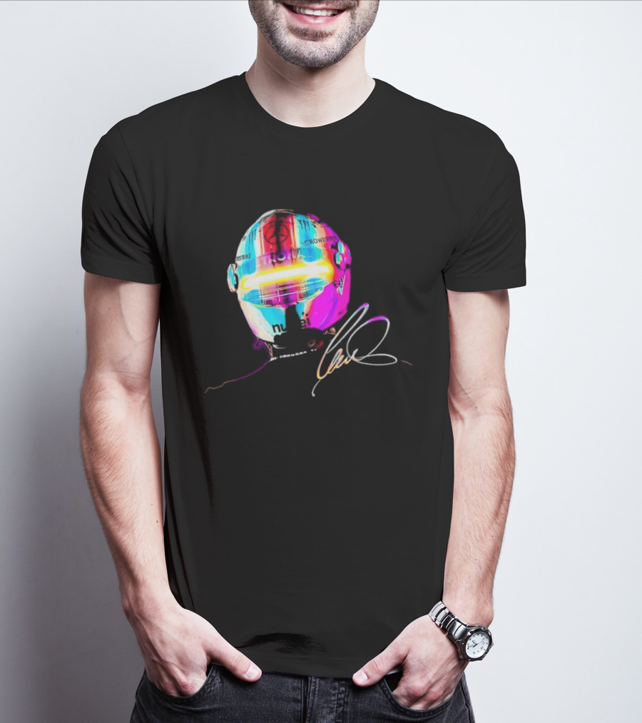 Lewis Hamilton Rainbow Signature Helmet T-Shirt