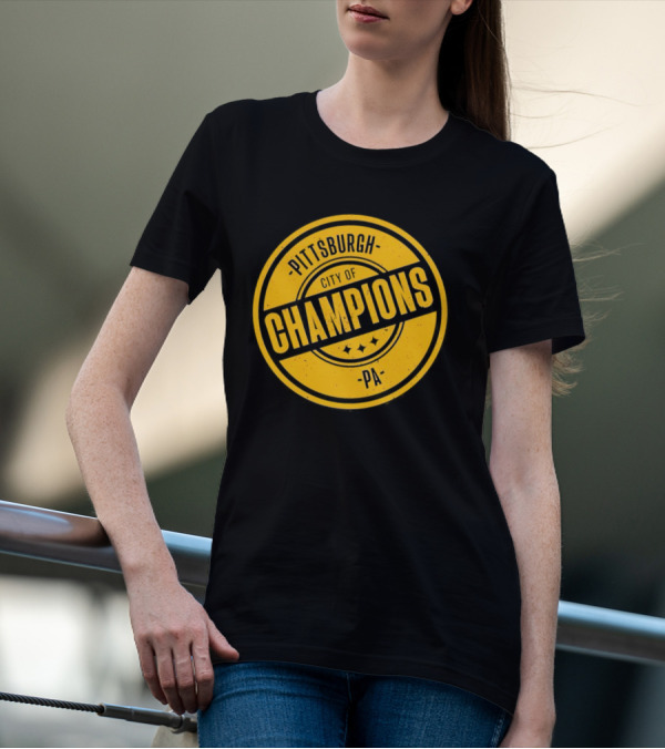 Pittsburgh City Of Champions Emblem PA T-Shirt