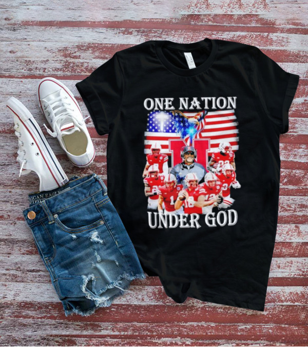 USA Flag One Nation Under God NC State Wolfpack Football Team Players T-Shirt