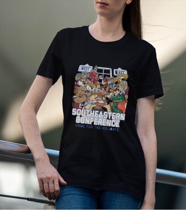 West East Southeastern Conference Home For The Holidays Gathering T-Shirt