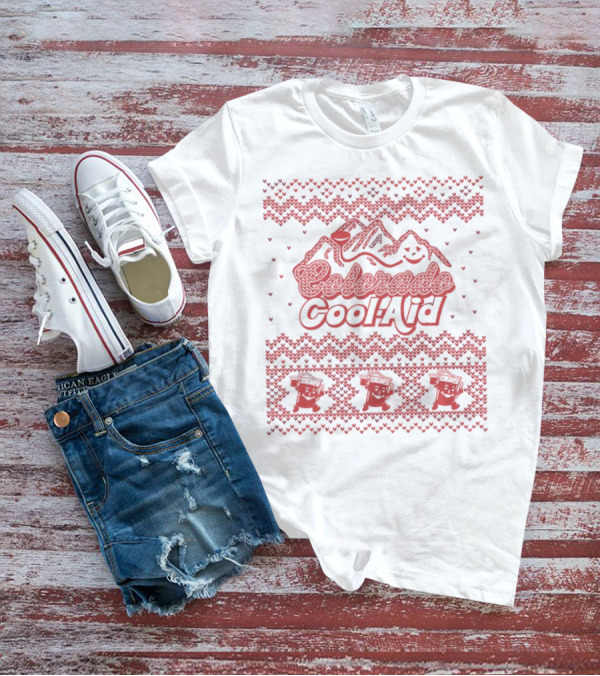 Colorado Cool-Aid Festive Sweater Design With Mountains And Smiling Pitcher T-Shirt