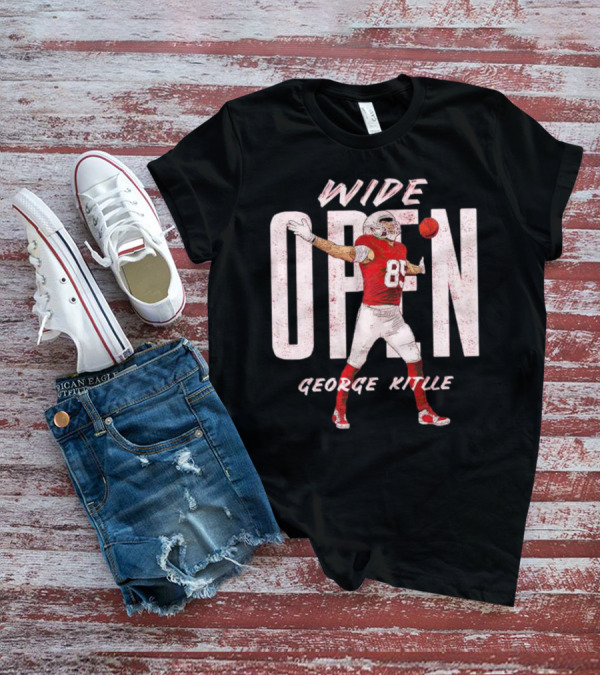 Wide Open George Kittle Football Catch T-Shirt