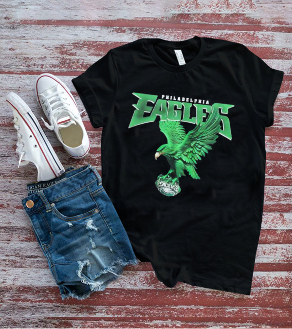 Philadelphia Eagles Green Soaring Eagle T-Shirt