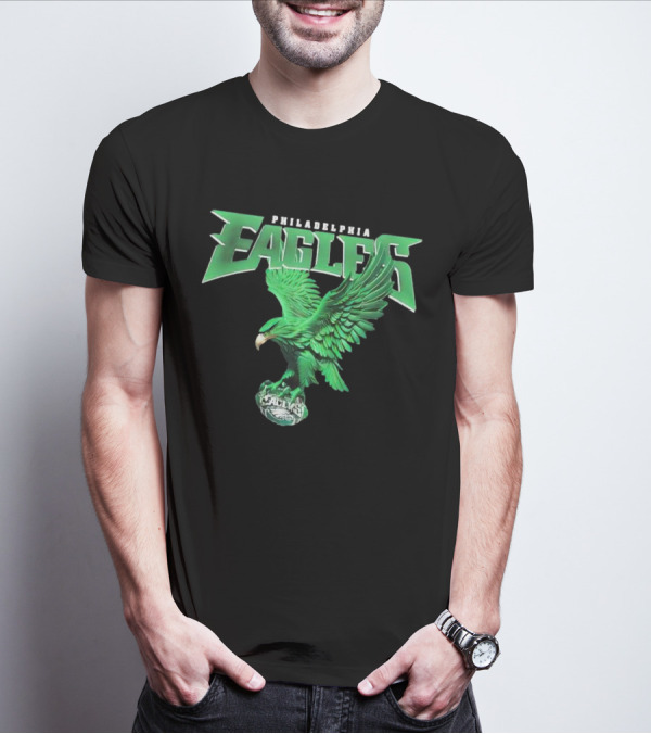 Philadelphia Eagles Green Soaring Eagle T-Shirt