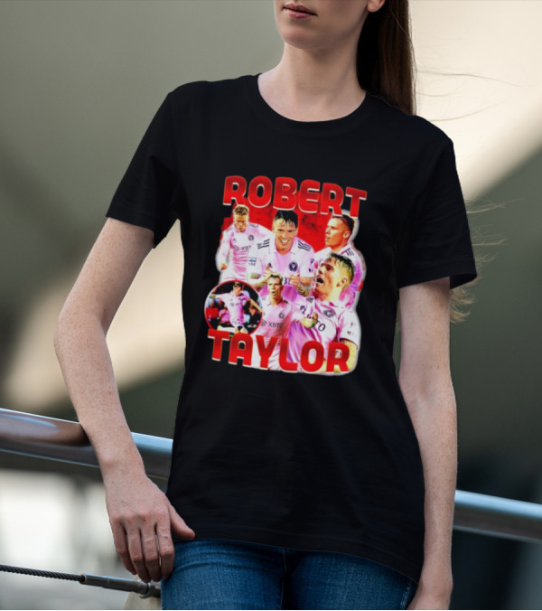 Robert Taylor Inter Miami CF Bootleg Style Collage T-Shirt