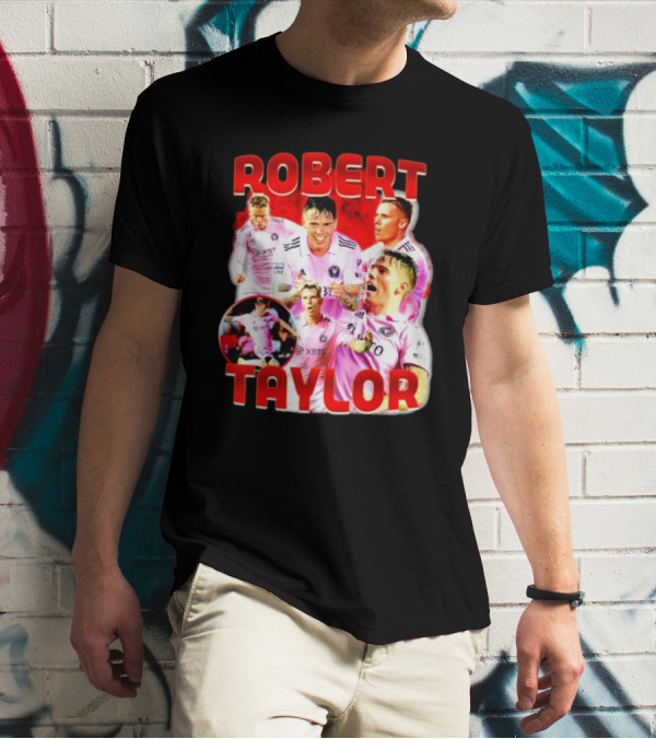 Robert Taylor Inter Miami CF Bootleg Style Collage T-Shirt