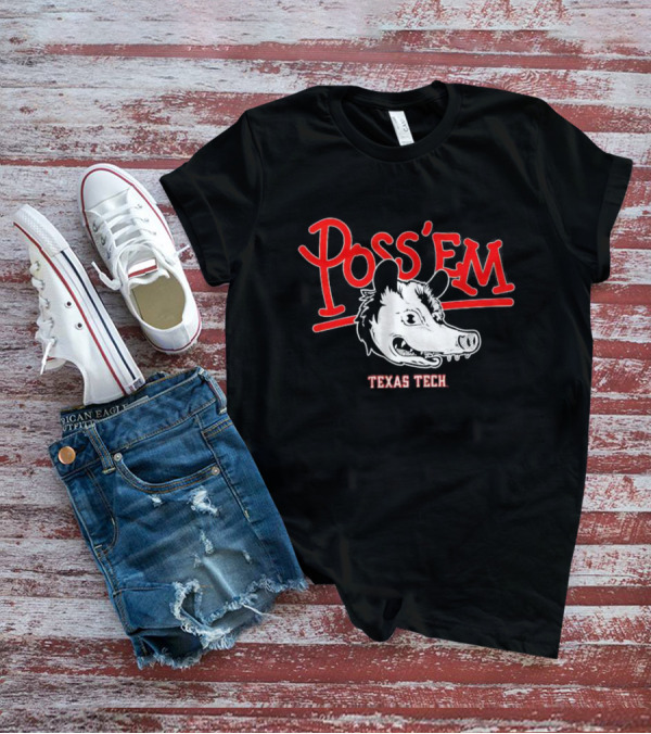 Texas Tech Poss 'Em Rally Possum Football T-Shirt