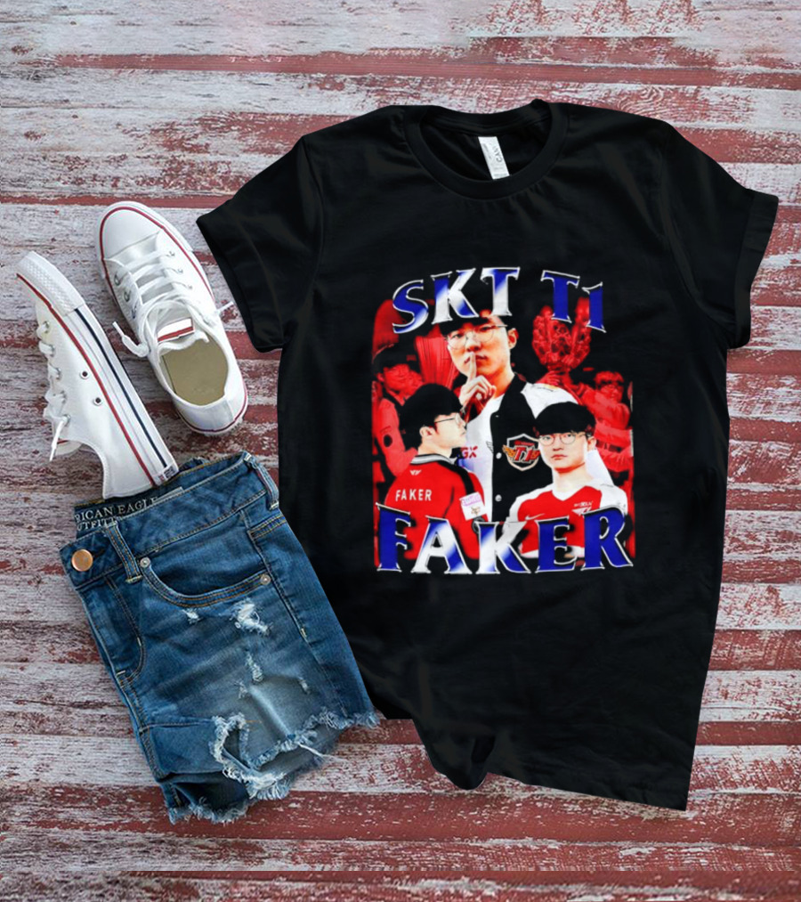 SKT T1 Faker Vintage Champion Legacy T-Shirt