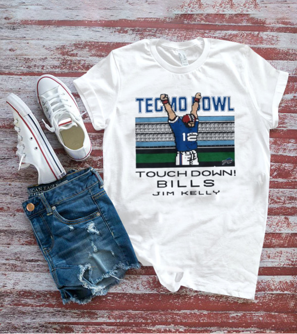 Tecmo Bowl Touch Down Bills Jim Kelly T-Shirt
