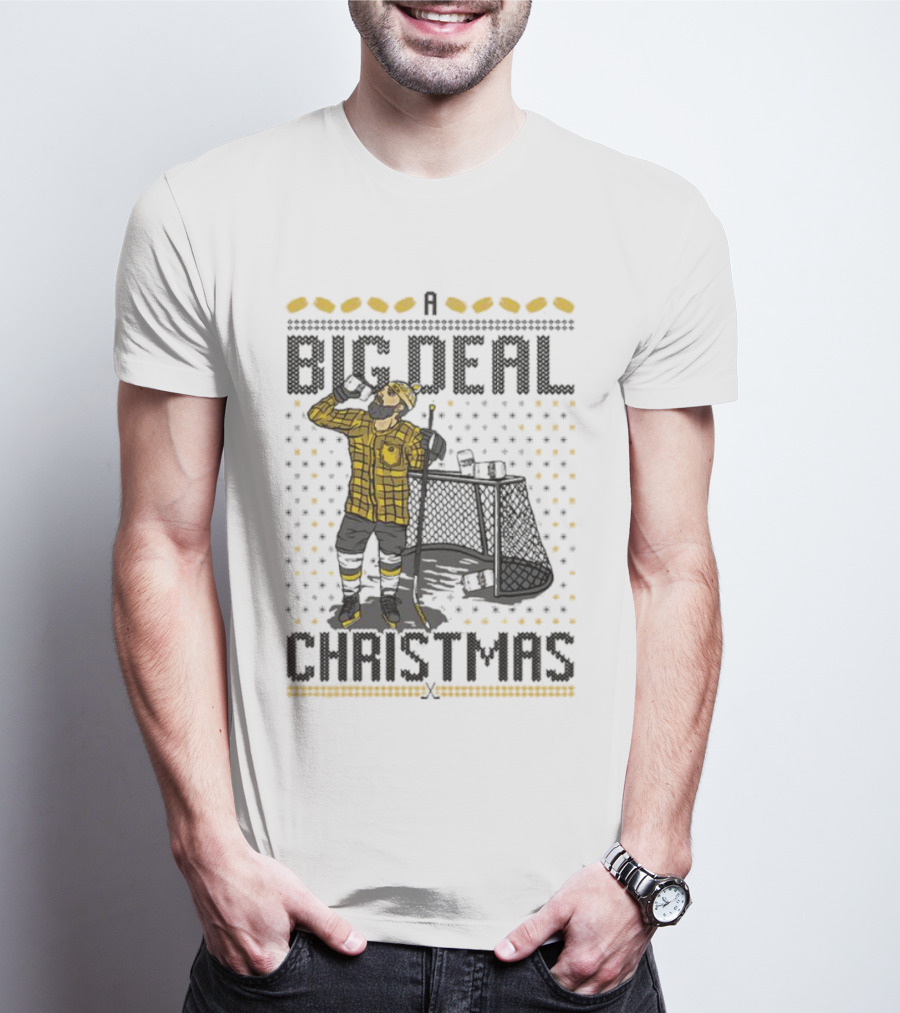 Big Deal Christmas Hockey Goalie T-Shirt